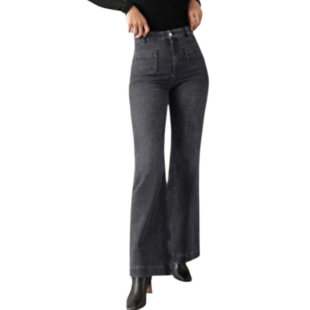& Other Stories High-waisted wide-leg flared denim Jeans Size 32